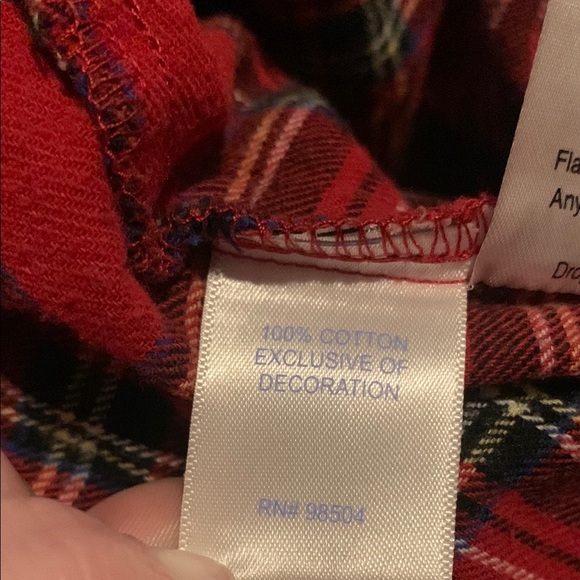 Red and White Ruffled Pajamas with Bishop Sleeves - Picture 8 of 8